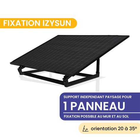 support au sol portrait 3 panneaux izysun|SUPPORT AU SOL / MUR PAYSAGE IZYSUN 3 PANNEAUX.